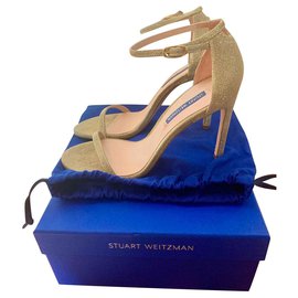 Stuart Weitzman Sandali Nudistong Oro in Pelle