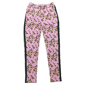 Pantaloni slim con stampa floreale Baum und Pferdgarten M