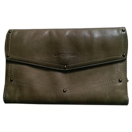 Autre Marque Cartera Lancaster de cuero beige