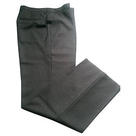 Pantaloni da abito Giorgio Armani in lana e cashmere grigi