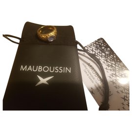 Anello Mauboussin Salome in oro giallo 18k e zaffiro Ceylon Taglia 52