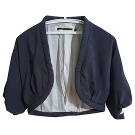 Tara Jarmon Bolero Grau Baumwolle Rayon