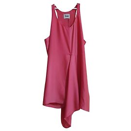 Abito Acne Rosa Fuchsia Magenta Schiena Racer