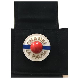 Spilla Chanel la Pausa in ceramica multicolore