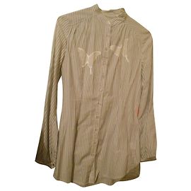 Autre Marque St-Martins - camicia lunga a righe bianca grigia taglia XS OR 34 fr