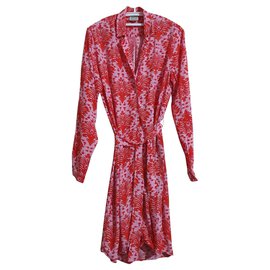 Karen B Y Simonsen Mehrfarbiges Hemdkleid Baumwolle