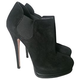 Stivaletti Sergio Rossi in camoscio nero