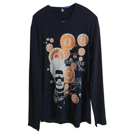 Gianfranco Ferre Langarm T-Shirt Hip-hop Love Soul - Gianfranco Ferre Vintage