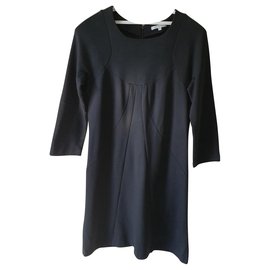 Patrizia Pepe Schwarzes Kleid aus Viskose Größe 44