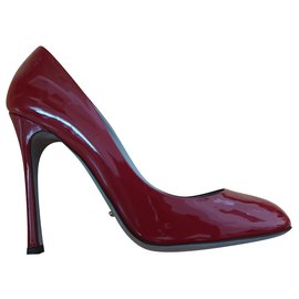 Décolleté con tacco alto Sergio Rossi in vernice rossa