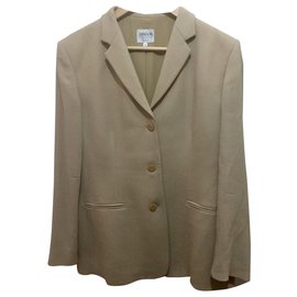 Blazer Armani Collectioni in lana beige