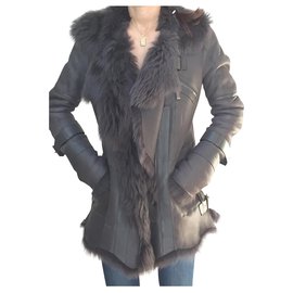 Rizal Lambskin Jacket Dark Grey Size 36