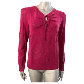 Kenzo Pullover Fuchsia Wolle XL