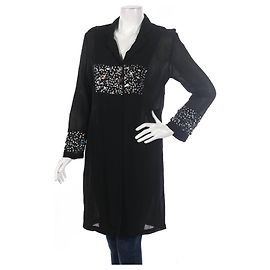 Blazer largo negro Day Birger & Mikkelsen NIGT de viscosa