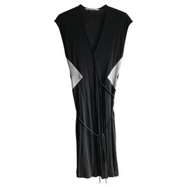 Diane Von Furstenberg Schwarzes und silbernes Kleid