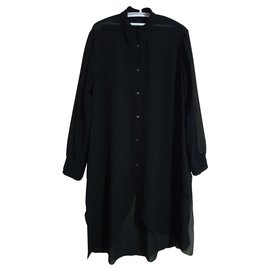 Camisa Túnica Acne Negra de Poliéster