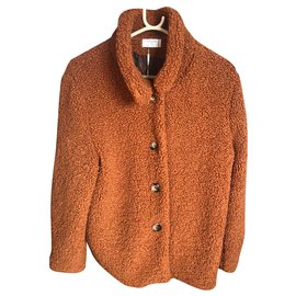 Autre Marque Abrigo de piel marrón Garance Paris
