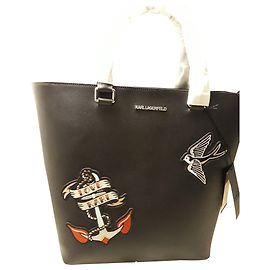 Borsa shopper Karl Lagerfeld Kaptain Karl nera