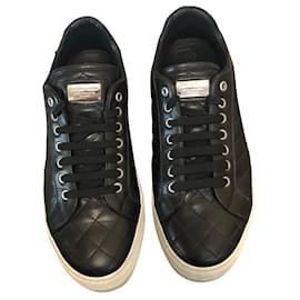Philipp Plein Sneaker aus Leder schwarz Größe 39