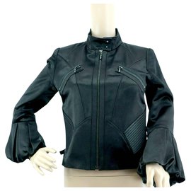 Chaqueta de satén con manga campana - Barbara Bui
