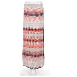 Cynthia Rowley Langer Rock Mehrfarbig Rayon