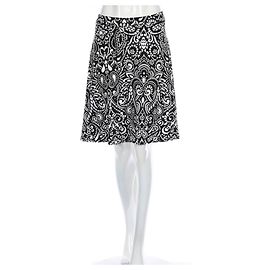 Falda Cynthia Rowley en blanco y negro de rayón L