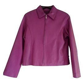 Autre Marque Lila Lederjacke für Damen