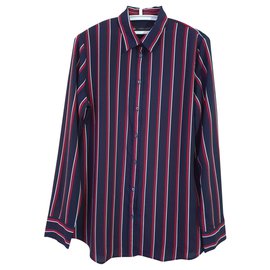 Banana Republic gestreiftes Hemd Polyester L
