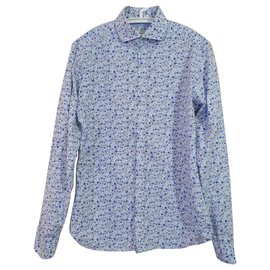 Camicia floreale Hamaki-Ho blu in cotone - Autre Marque