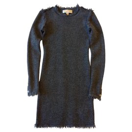 Michael Kors Minikleid aus grauer Wolle