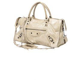 Part Time Beige Leather Handbag - Autre Marque