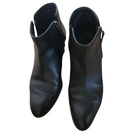 Botines Giuseppe Zanotti de piel negra 37