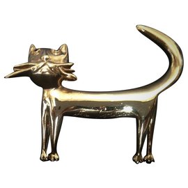 Autre Marque Spilla Gatto Madeline Workshops Jean Cocteau Oro
