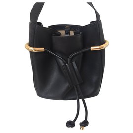 Borsa a secchiello Chloé Emma in pelle nera