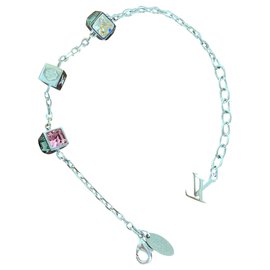Bracciale Louis Vuitton argento e cristallo