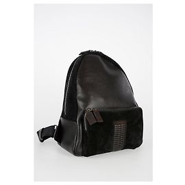 Salvatore Ferragamo Zaino in pelle nero marrone