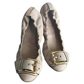 Bailarinas Burberry de piel rosa 38