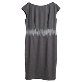 Escada Kleid aus Wolle und Kaschmir Farbe Tabak