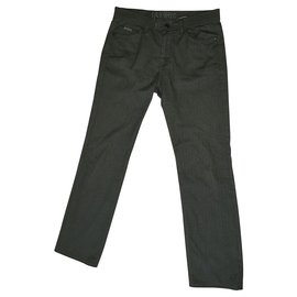 Pantaloni Karl Lagerfeld in cotone grigio scuro M