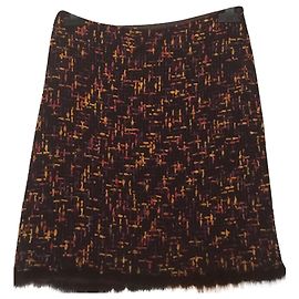 Falda de tweed multicolor Georges Rech