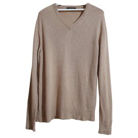 Calvin Klein Pullover Beige aus Kaschmir und Wolle M