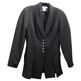 Chaqueta de lana negra Chantal Thomass