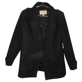 Caban Burberry in Lana Blu Navy Bambino