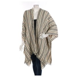Autre Marque ANTHROPOLOGIE Poncho Cardigan Multicolore Acryl
