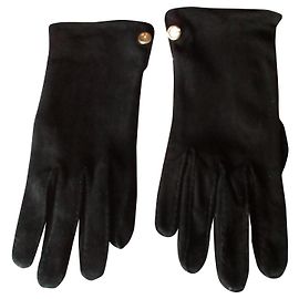 GUCCI Schwarze Wildlederhandschuhe