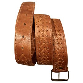 Autre Marque handgearbeiteter weicher Ledergürtel T. 90-95 unisex