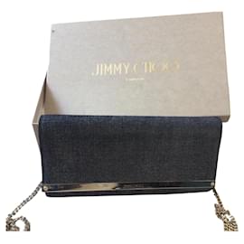 Cartera Jimmy Choo Azul Denim con Cadena