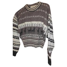 Vintage-Pullover im peruanischen Missionsstil - Autre Marque