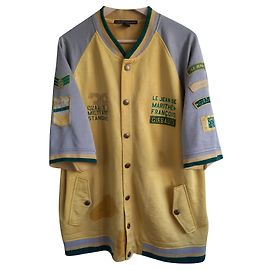 Marithé et François Girbaud Yellow Cotton Sweatshirt