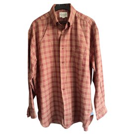 Camicia Façonnable in cotone Bronze